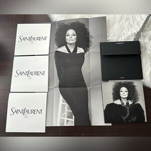 Saint Laurent/Diana Ross Record style poster & Collection book set sprin…